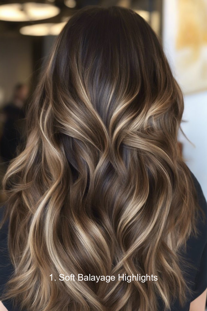 1. Soft Balayage Highlights