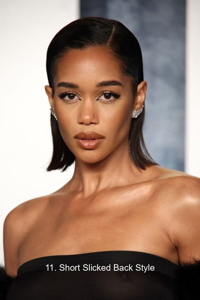 11. Short Slicked Back Style
