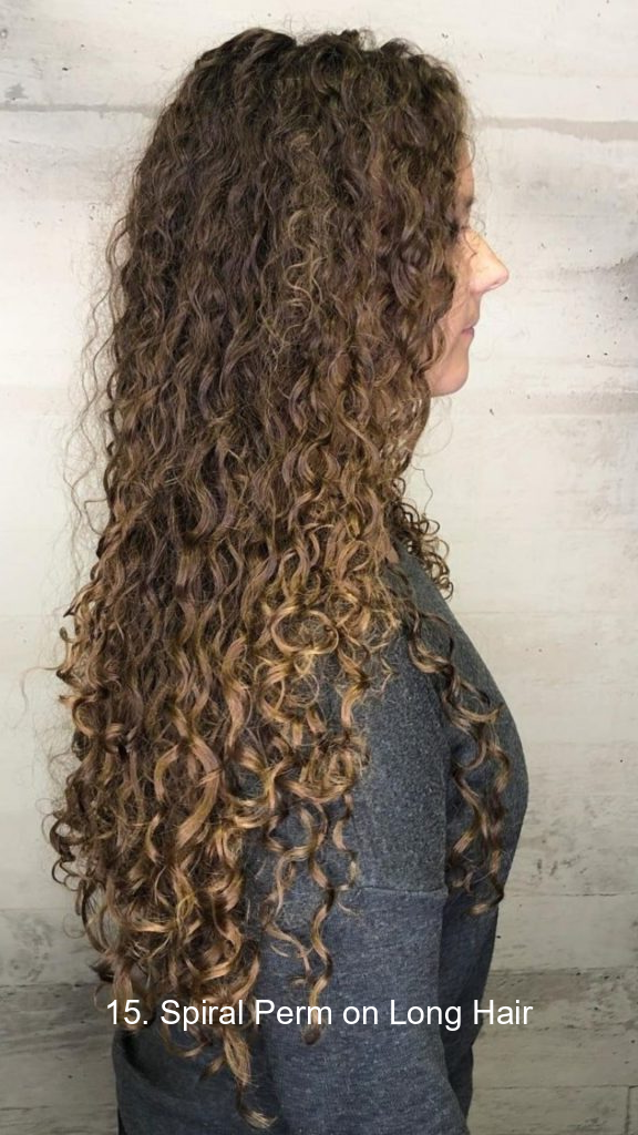 15. Spiral Perm on Long Hair