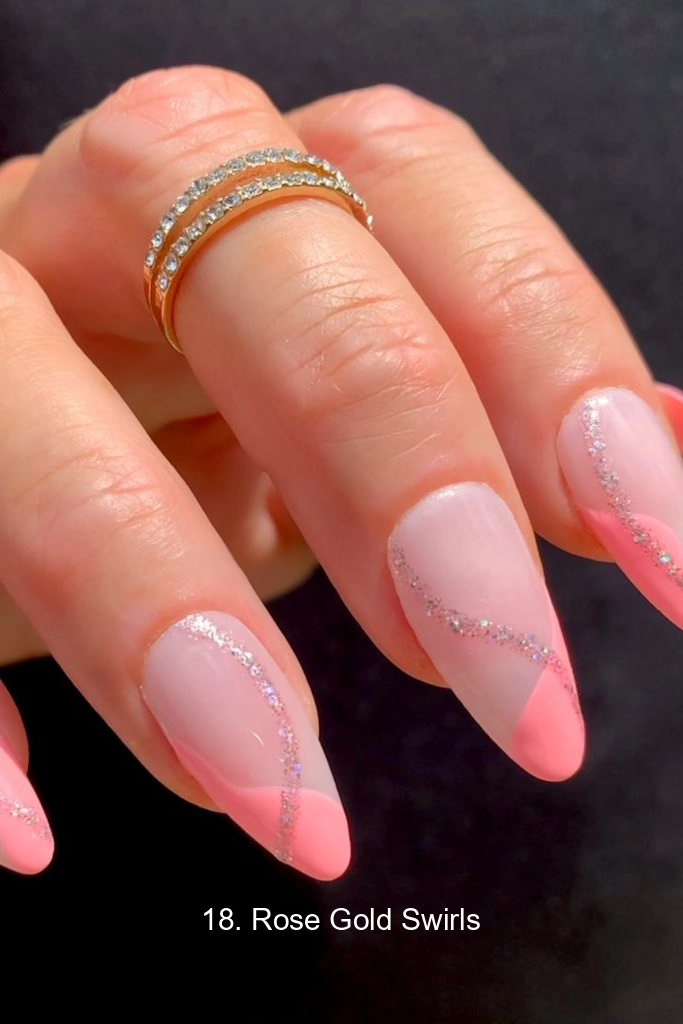 18. Rose Gold Swirls