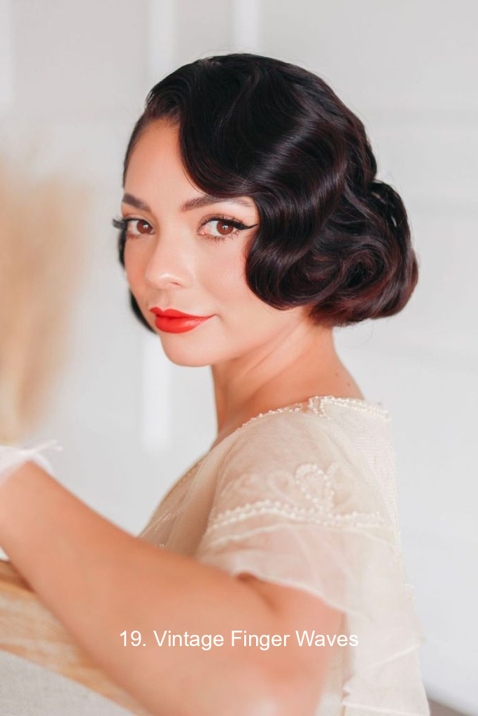 19. Vintage Finger Waves