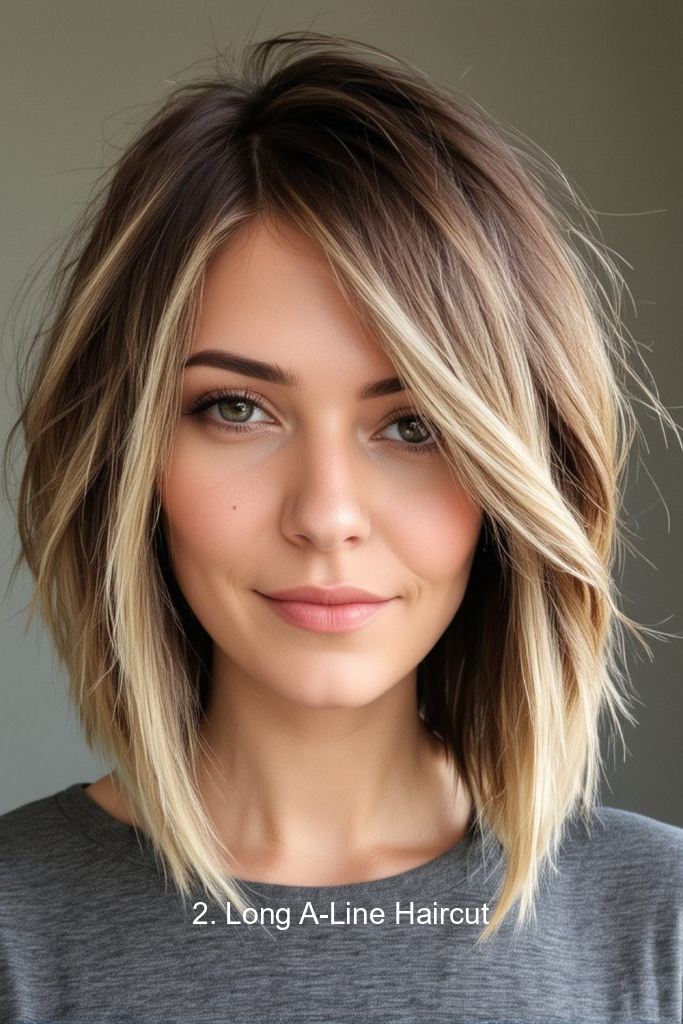 2. Long A-Line Haircut