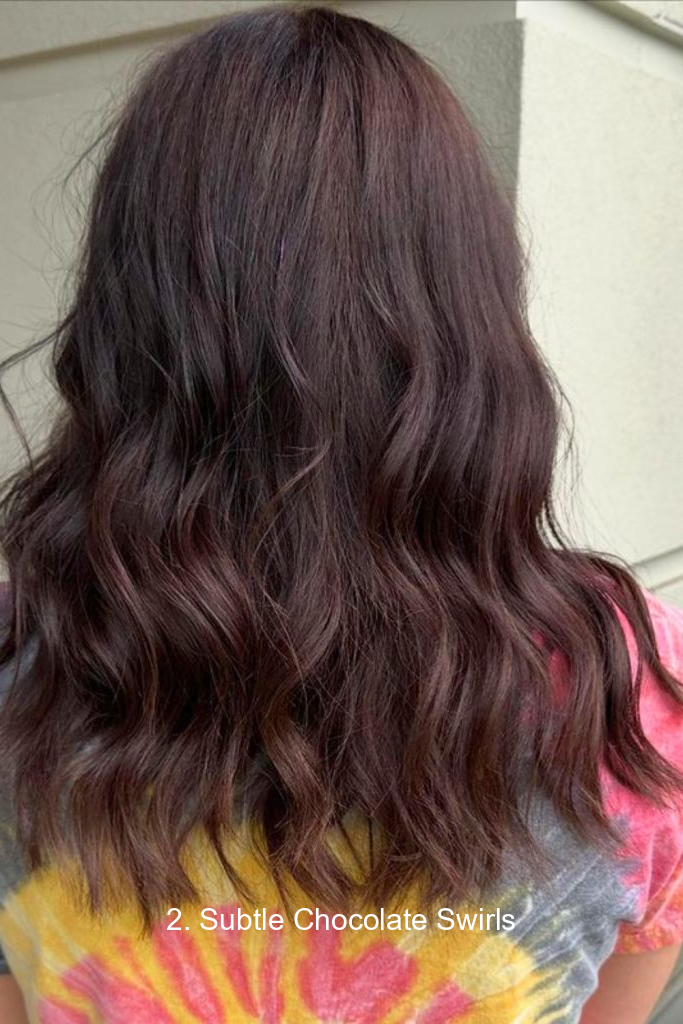 2. Subtle Chocolate Swirls