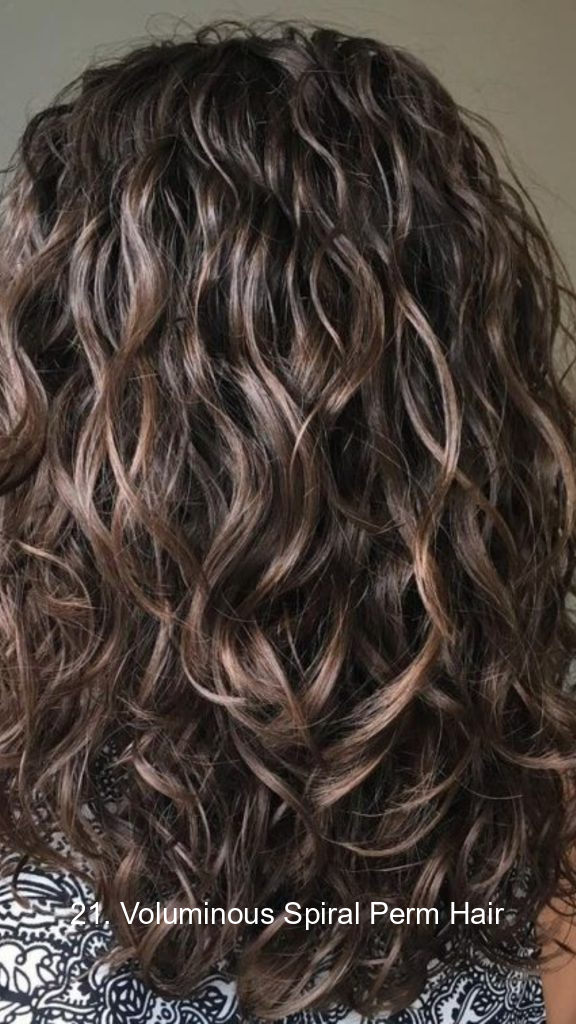 21. Voluminous Spiral Perm Hair