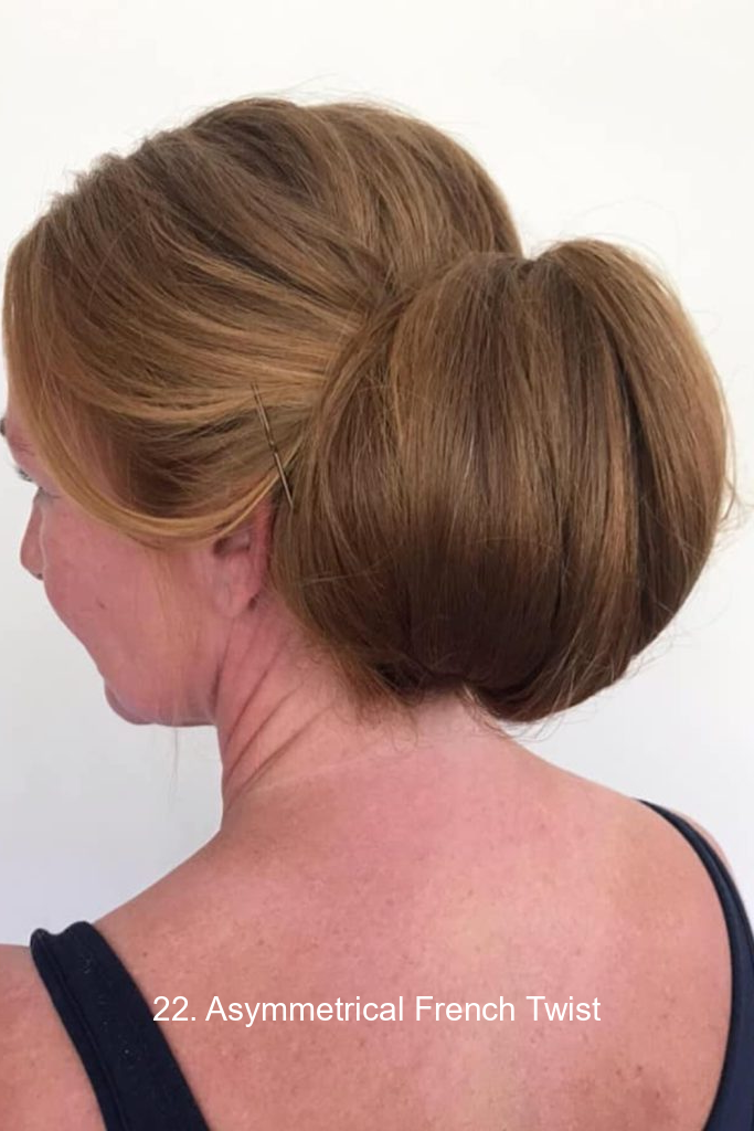 22. Asymmetrical French Twist