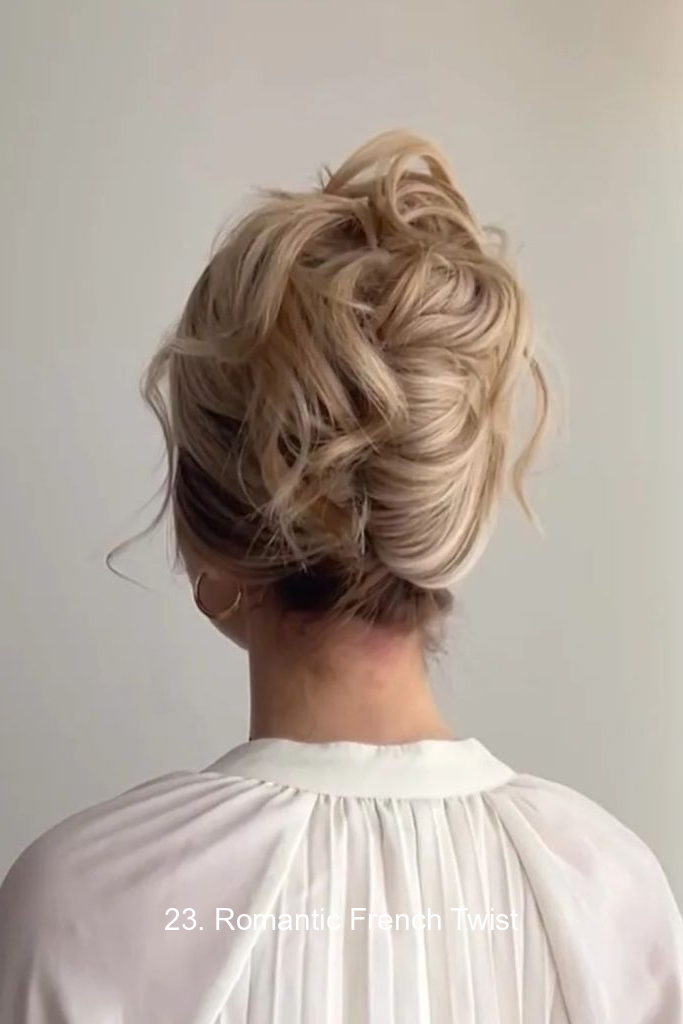 23. Romantic French Twist