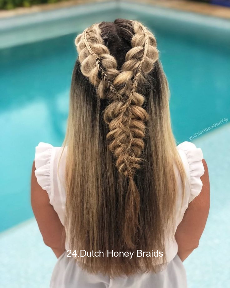 24.Dutch Honey Braids
