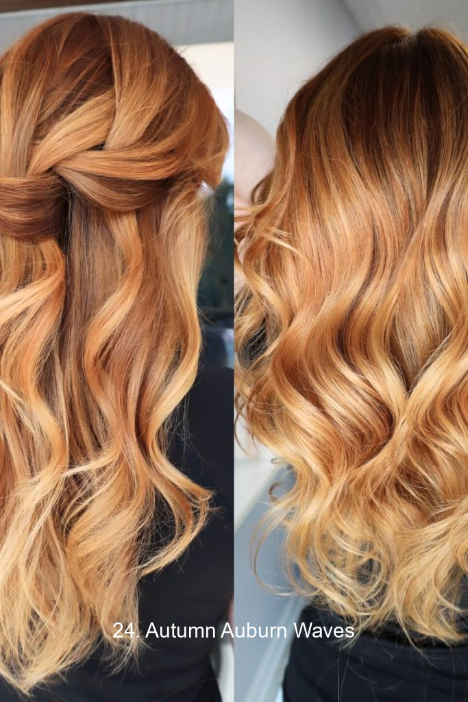 24. Autumn Auburn Waves
