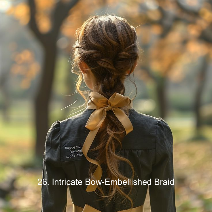 26. Intricate Bow-Embellished Braid