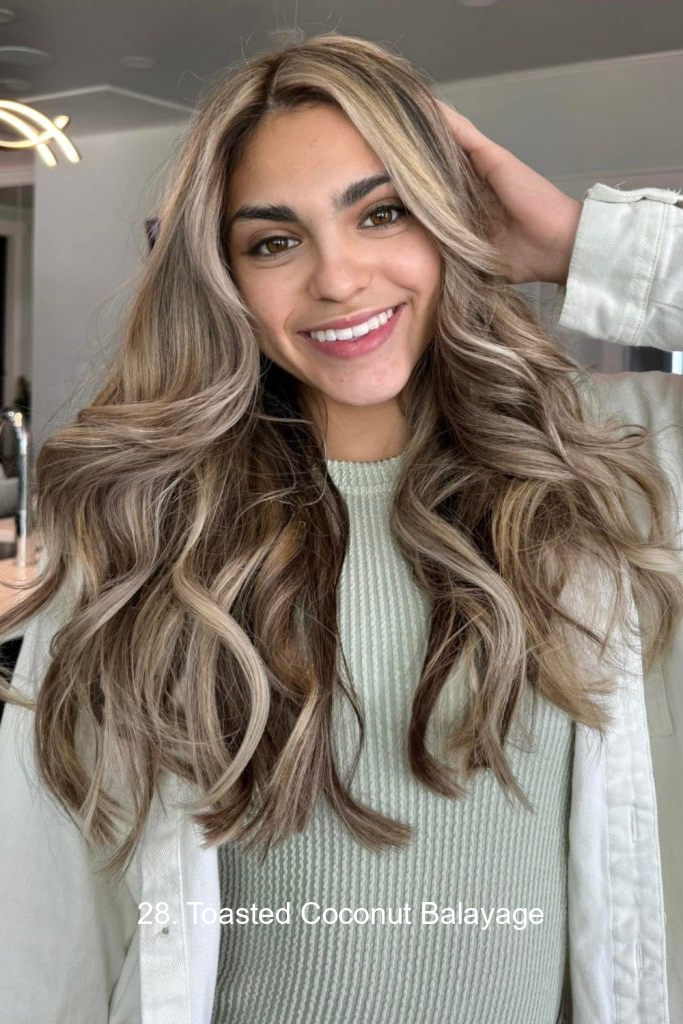 28. Toasted Coconut Balayage