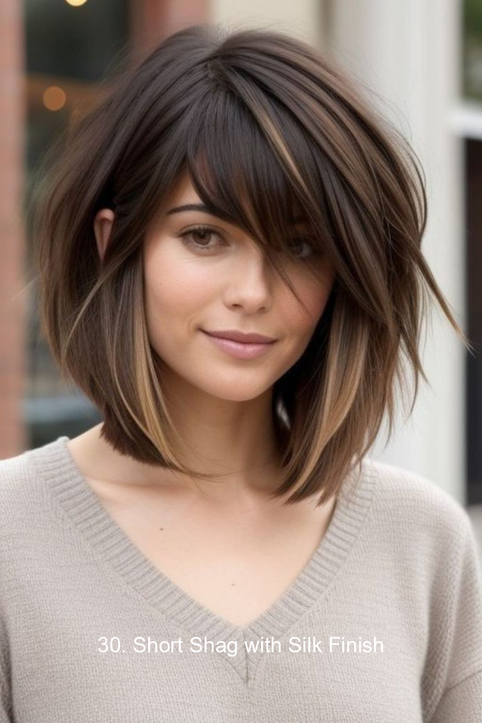 30. Short Shag with Silk Finish