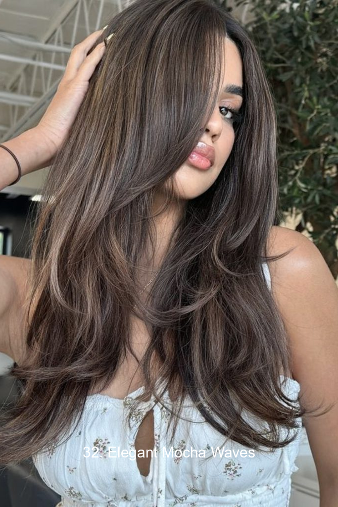 32. Elegant Mocha Waves