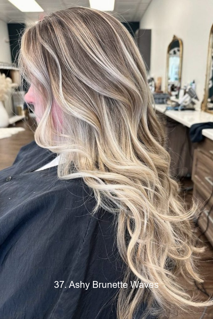 37. Ashy Brunette Waves