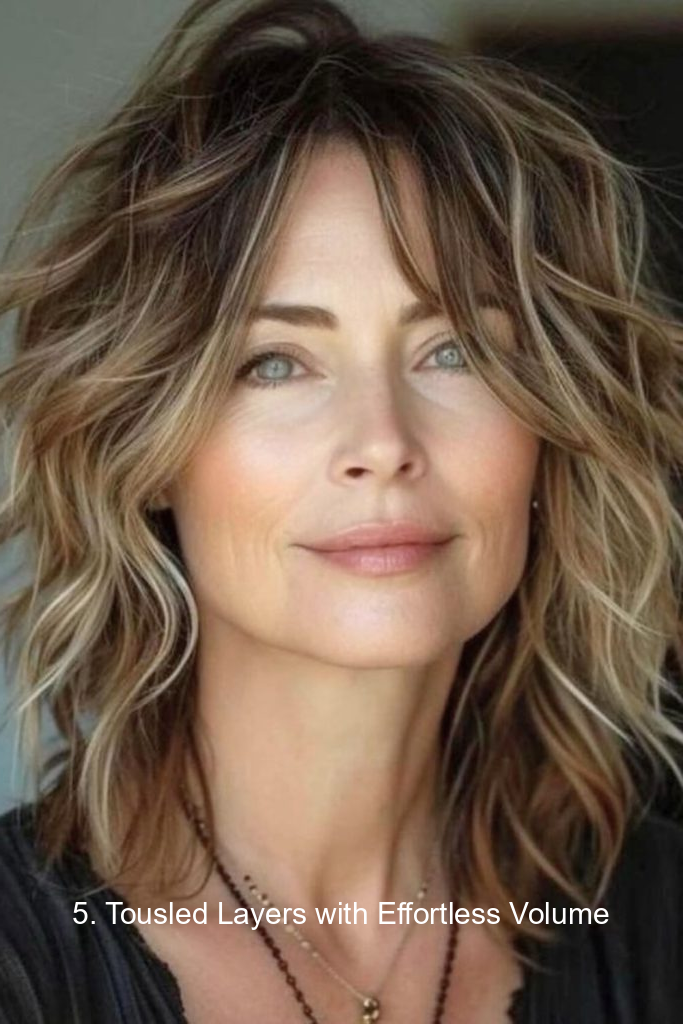 5. Tousled Layers with Effortless Volume