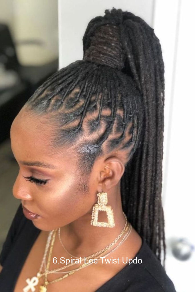 6.Spiral Loc Twist Updo