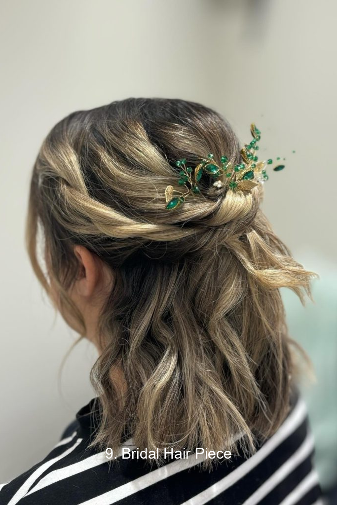 9. Bridal Hair Piece